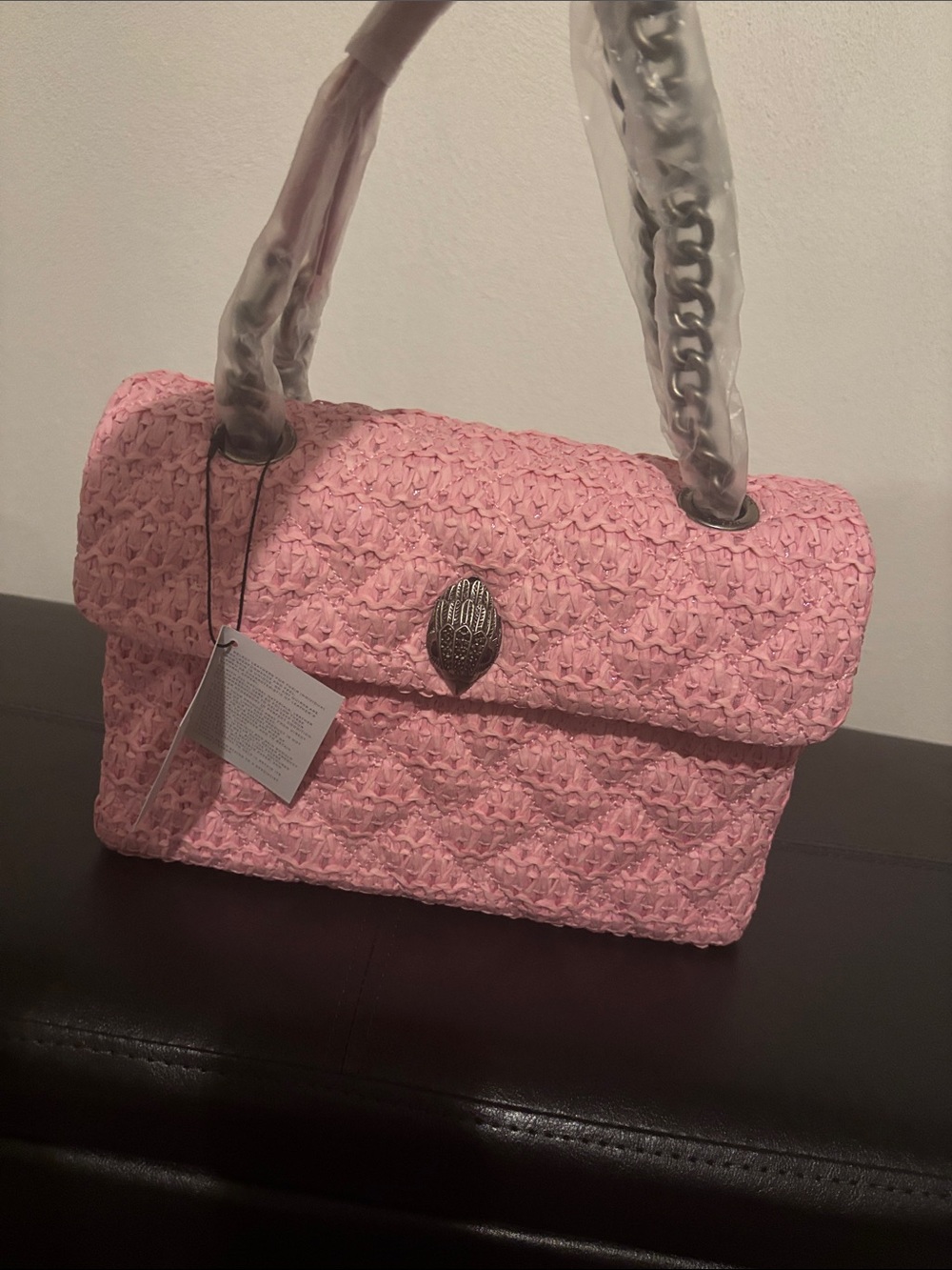 Pink Woven Shoulder Kurt Geiger
